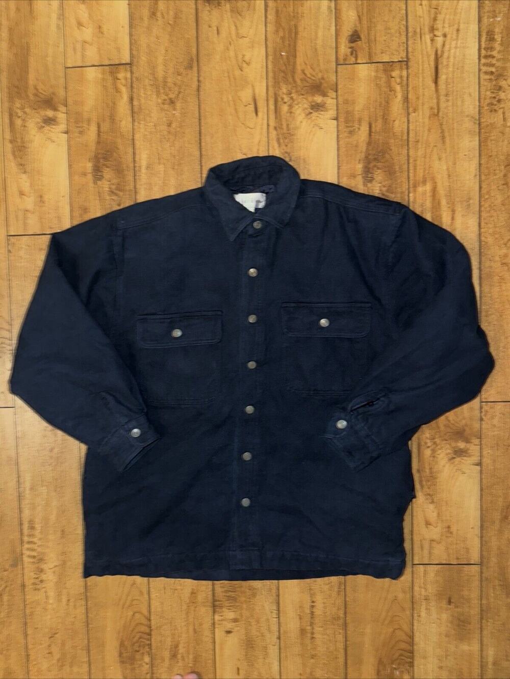 Vintage Anchor Blue Workwear Jacket Blue Small 24x28